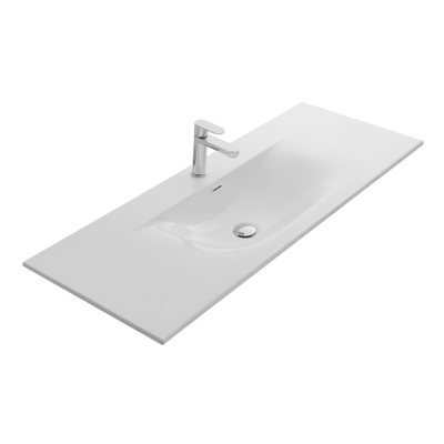 Thebalux Lavabo soft 120cm céramique 1x cuve 1x trou de robinet