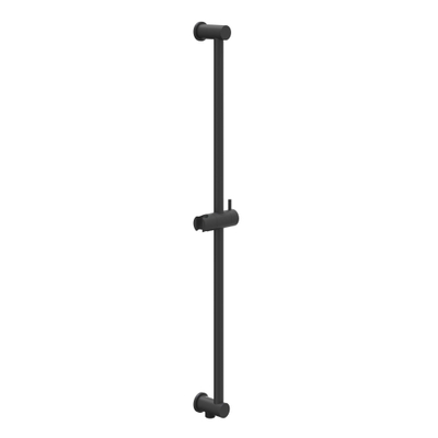 IVY Bond Ensemble de douche pluie - encastré - symmetry - inverseur d’arrêt 2 voies - bras de plafond 30 cm - pomme de douche principale medium 25 cm - barre de douche avec sortie - flexible de douche 150 cm - douchette bâton - Noir mat PED