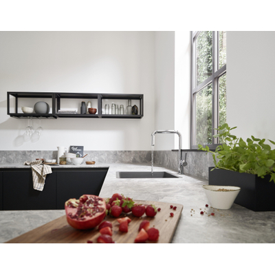 Hansgrohe Talis m54 Eengreeps keukenmengkraan U - 220 - mat zwart