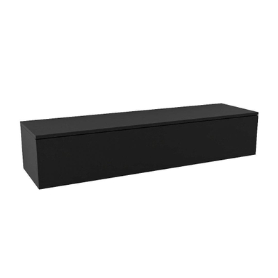 MONDIAZ ALAN MODULE Meuble sous-lavabo - 150x45x30cm - 1 tiroir - push to open - MDF - Urban mat