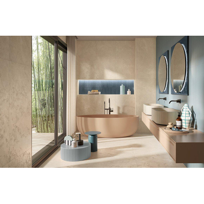 SAMPLE Terravito Favella Keramische wand- en vloertegel - 80x80cm - 9.0mm - gerectificeerd - Beige