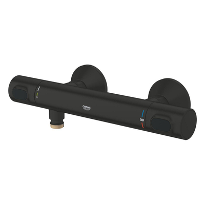 Grohe Precision Flow Mitigeur thermostatique de douche - apparent - noir mat