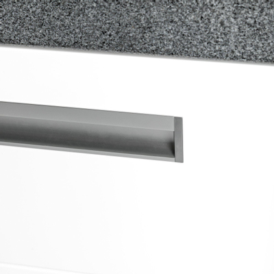 BRAUER Exclusive Line Meuble sous lavabo 80.2x45.5x50cm suspendu avec 2 tiroirs frein de chute MDF Blanc brillant