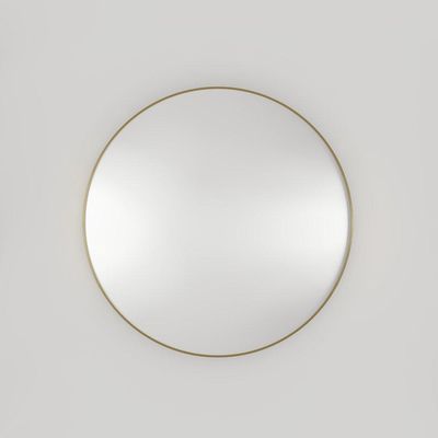 Miroir Haceka Deco - 80x80cm - rond - or brossé