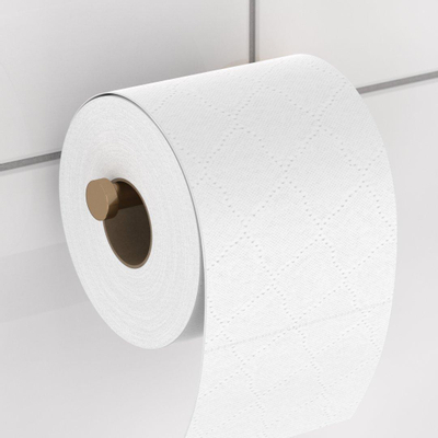 Haceka Kosmos Porte-rouleau de papier toilette Angle Brossé Cuivre