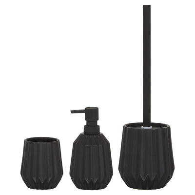 Sealskin Arte Brosse de toilette avec support Céramique Noir