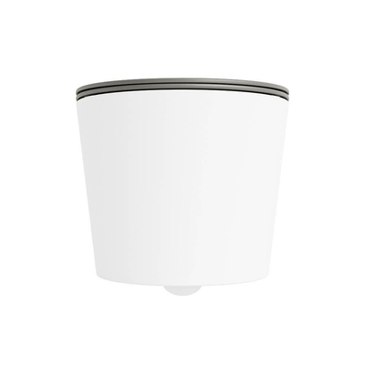 MONDIAZ LAVIE WC suspendu - 36x53cm - sans bride - Smoke (gris) - softclose - quick-release - abattant WC - Talc (offwhite)
