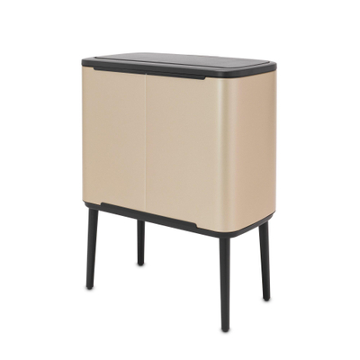 Brabantia Bo Touch Bin Afvalemmer - 36 liter - kunststof binnenemmer - metallic gold