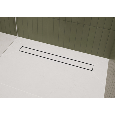 Hansgrohe RainDrain Go Douchegoot - 120cm - standaard/vlakke installatie - betegelbaar - mat zwart