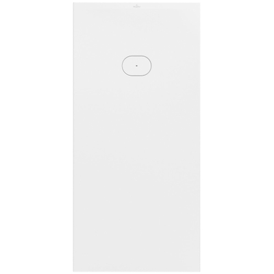 Villeroy & Boch Ecora douchebak - 170x80x4.5cm - afvoer korte zijde - stone white (wit)