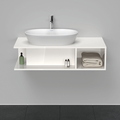 Duravit D-neo Meuble sous vasque 100x55x26cm sans tiroirs Blanc haute brillance