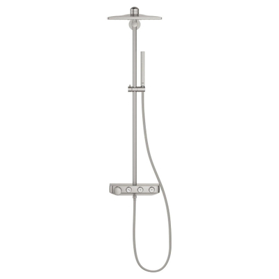 Grohe Euphoria SmartControl Cube Regendoucheset Opbouw- - hoofddouche 31cm - hannddouche staaf - Supersteel (RVS)