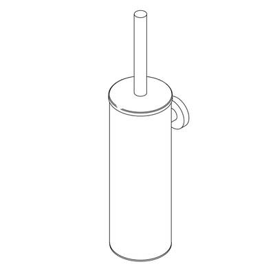 IVY Toiletborstelgarnituur - wand model - Geborsteld mat koper PVD
