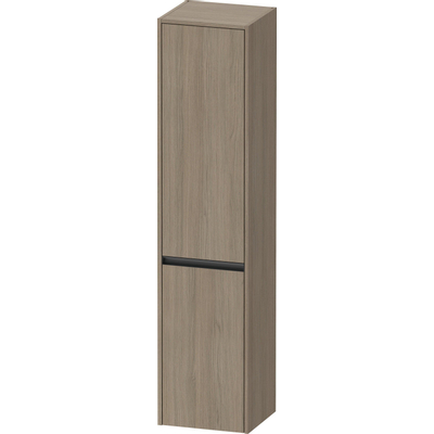 Duravit Ketho.2 Hoge kast - met 2 deuren - 40x176x36cm rechts - met tip oneiken - mat eiken terra (hout)