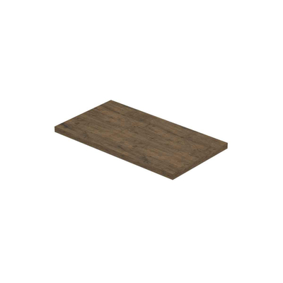 INK Topdeck XS Plan vasque - 40x22x1.6cm - pour meuble bas - MFC Chêne naturel