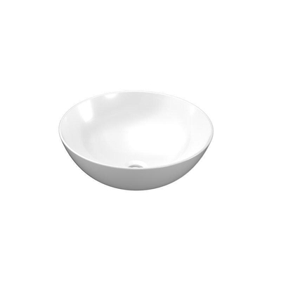 INK Otello Large waskom - 40x40x12cm - rond - porselein wit glans