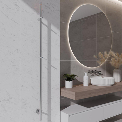 Wiesbaden Callista radiateur sèche-serviettes électrique à barre - 60 Watt - 150 cm - chrome