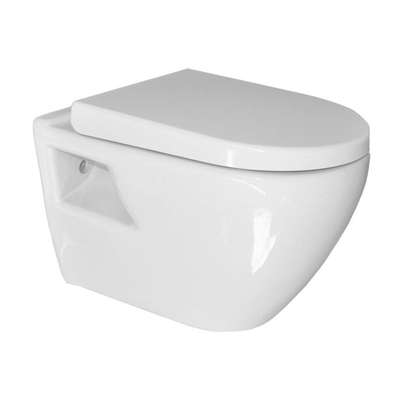 Sanicare Rondo Abattant WC soft-close & quick release blanc