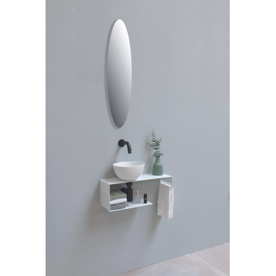 INK Otello XS vasque à poser 24x24x12cm porcelaine blanc brillant