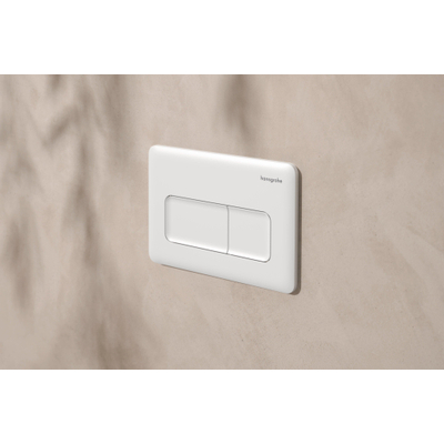 Hansgrohe iFrame Original Plaque de déclenchement pour double chasse mat blanc