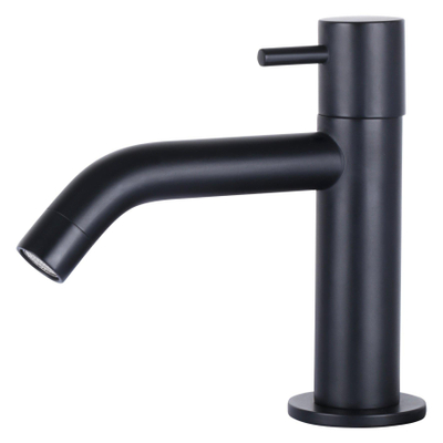 Differnz Helios pack lave-mains – 37,5 x 18,5 x 9,5 cm – perçage à droite – robinet courbé noir mat