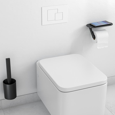 Hansgrohe Wallstoris Toiletset rolhouder en borstelgarnituur - mat zwart