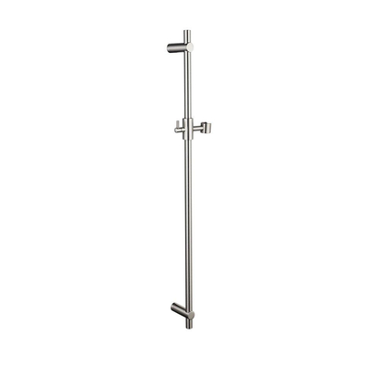 Fortifura Calvi Inbouw Regendoucheset - rond - thermostatisch - wandarm - glijstang - 25cm hoofddouche - staaf handdouche - metalen slang - Geborsteld RVS PVD (RVS)