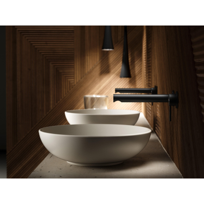 Villeroy & Boch Loop & Friends opzetwastafel - 42cm rond - met overloop CeramicPlus - mat almond (beige)