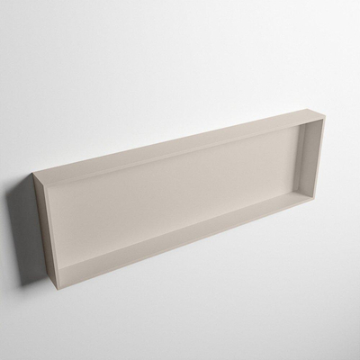 Mondiaz Easy nis 29.5x89.5x8cm - inbouw/opbouw - 1 open vak - Solid surface - Linen