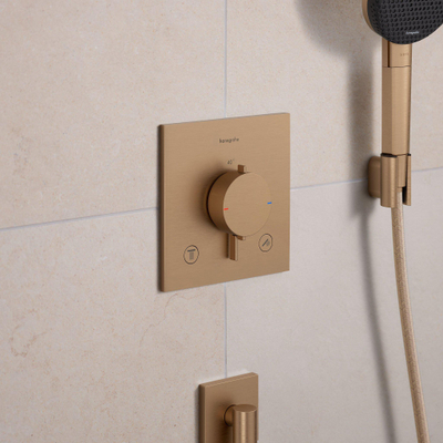 Hansgrohe Ecostat Comfort E Thermostat encastré – 2 fonctions – Bronze brossé