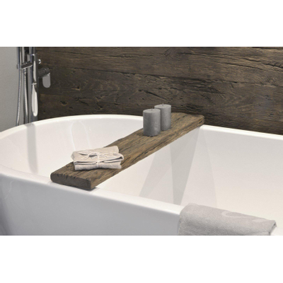 Looox Wood collection tablette de baignoire brute env. 88x16x4cm chêne massif