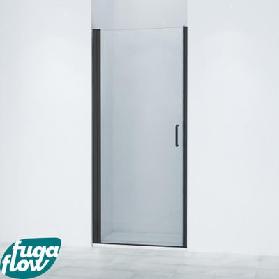 FugaFlow Efficiente Vetro 6211 Porte de douche 70x200cm Verre de sécurité anti-calcaire Profilé Noir mat