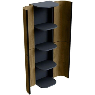 Mondiaz KURVE Badkamerkast - 160x45x38cm - 4 deuren - softclose - dusk