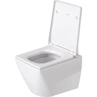 Duravit Viu WC suspendu sans rebord compact à chasse profonde 37x48cm avec fixation dissimulée blanc