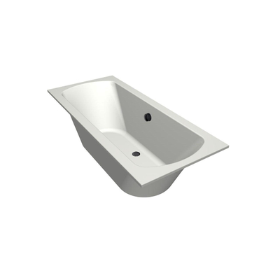 Xenz Lagoon Duobad - 170x75x53 - afvoer Midden - acryl - wit mat