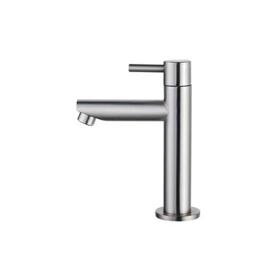 Fortifura Calvi Robinet lave-mains - 14.4cm - à poser - eau froide - Inox brossé PVD