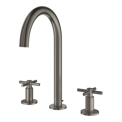 Grohe Atrio Mitigeur lavabo - M size - 3 trous - Hard graphite brossé (anthracite)