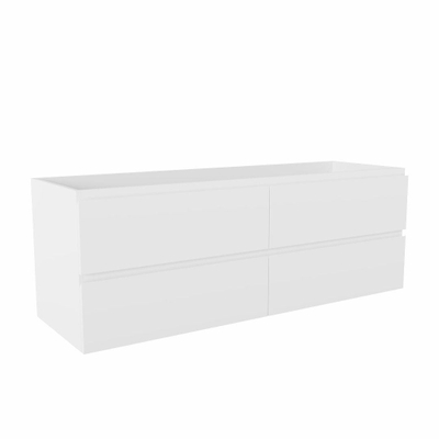 MONDIAZ Hay Meuble sous-lavabo - 140cm - 4 tiroirs - Talc