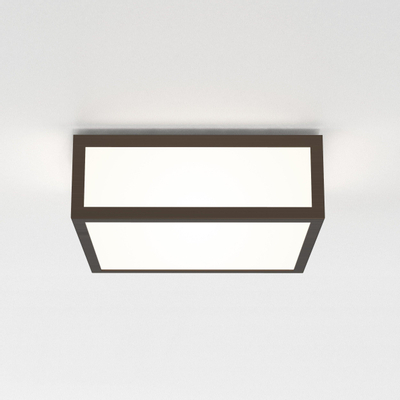 Astro Mashiko 200 Square Plafondlamp 20x20x7.85cm IP44 fitting E27 brons TWEEDEKANS