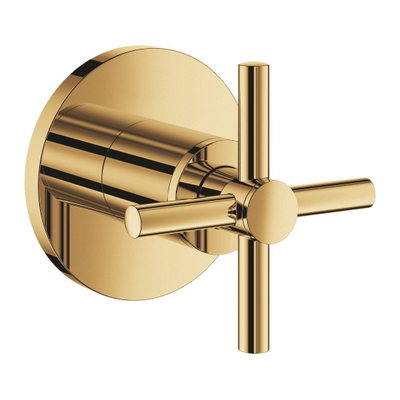 Grohe Atrio Mitigeur thermostatique encastré - 1 bouton - robinet d'arrêt - avec croisillon - cool sunrise