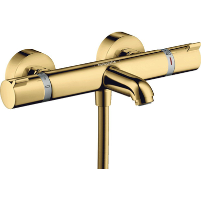Hansgrohe Ecostat Comfort Mitigeur thermostatique bain avec inverseur avec raccords polished gold
