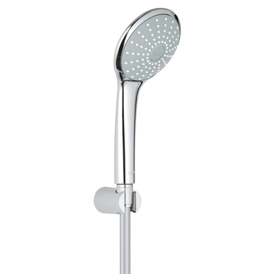 GROHE Euphoria 110 Mono Ensemble de douchette à main - 1 type de jet - rond - avec support - flexible lisse - 125cm - chromé