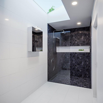 Miroir Armoire Mondiaz CUBB - 50x70cm - 1 porte - Talc (Blanc)