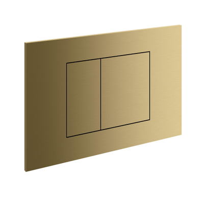 Hotbath &MORE Bedieningspaneel - geschikt voor Geberit UP320/UP720/TECE Box 8 - PVD - Geborsteld messing (goud)