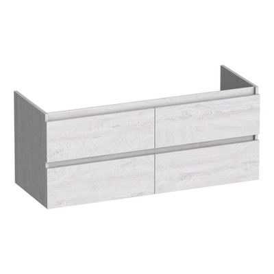 BRAUER Joy wastafelonderkast 120 4 softclose lades - greeploos - 2 sifon uitsparingen - Forest Seashell