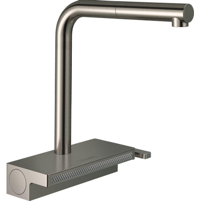 Hansgrohe Aquno select m81 1 greeps keukenkraan - 250 uittrekbare uitloop - 2jet - rvs look