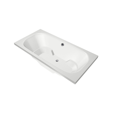 Xenz Tanga Duobad - 180x90x51 - afvoer Midden - acryl - wit