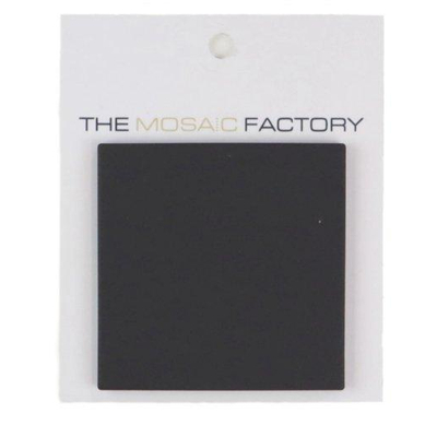 SAMPLE The Mosaic Factory London mozaïektegel - 30x30cm - wand en vloertegel - vierkant - full body - Porselein - mat black (zwart)