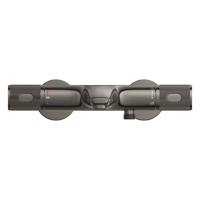 GROHE Grohtherm 1000 Performance badthermostaat - met koppelingen - hard graphite (antraciet)