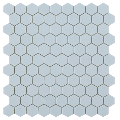 SAMPLE By Goof mosaïque hexagone light blue Carrelage mural Mosaïque Mat Bleu